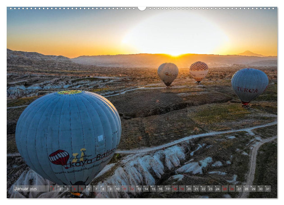 Heißluftballons Die sanften Riesen (CALVENDO Premium Wandkalender 2025)