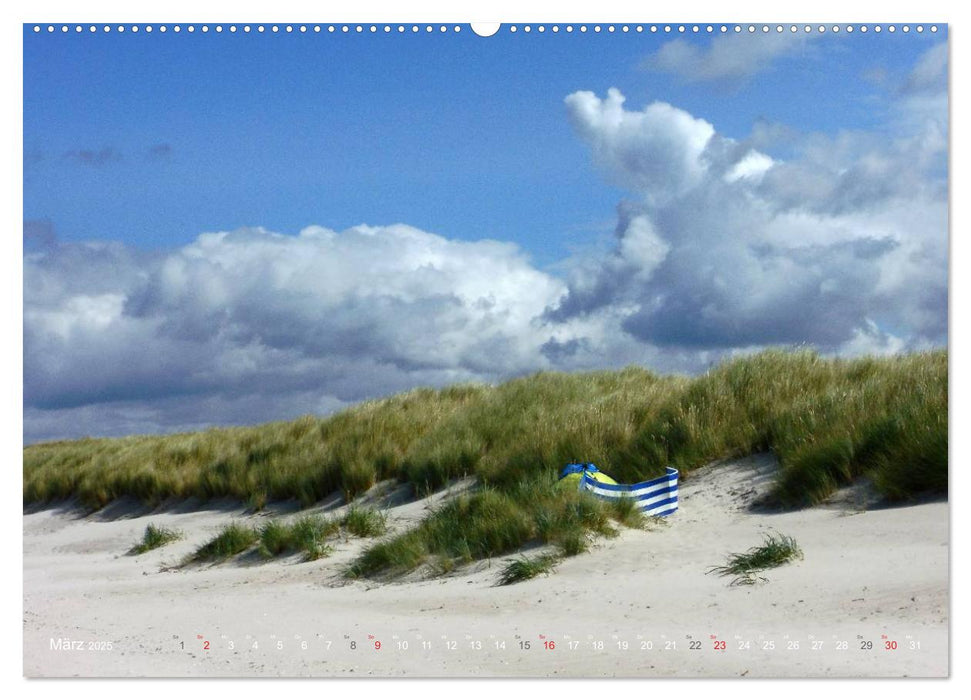 Wo de Ostseewellen trecken an den Strand 2025 (CALVENDO Wandkalender 2025)