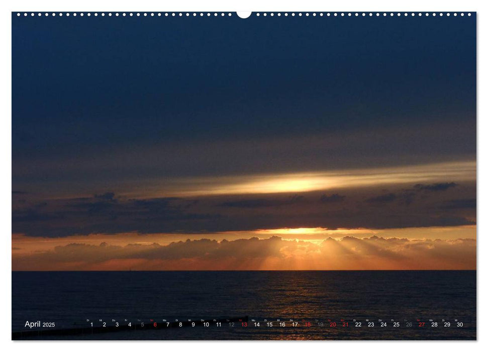 Wo de Ostseewellen trecken an den Strand 2025 (CALVENDO Wandkalender 2025)