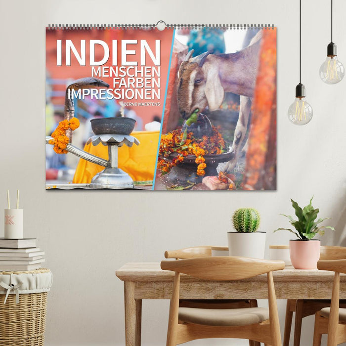 INDIEN Menschen Farben Impressionen (CALVENDO Wandkalender 2025)