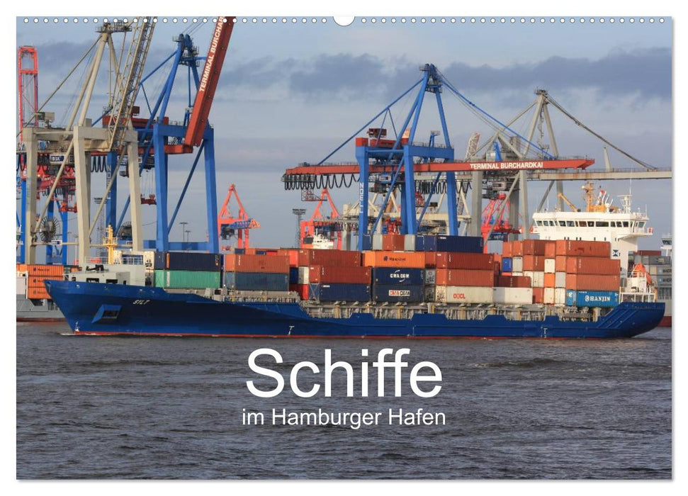 Schiffe im Hamburger Hafen (CALVENDO Wandkalender 2025)