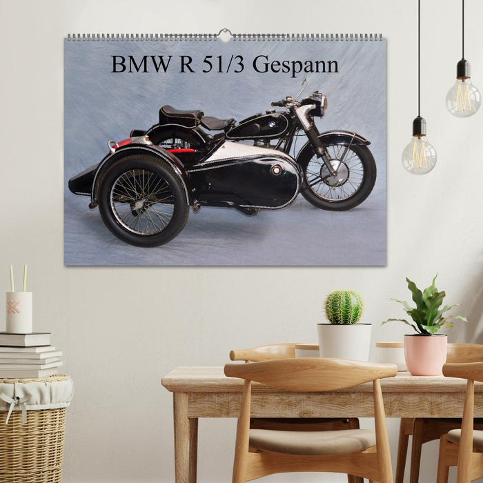 BMW R 51/3 Gespann (CALVENDO Wandkalender 2025)