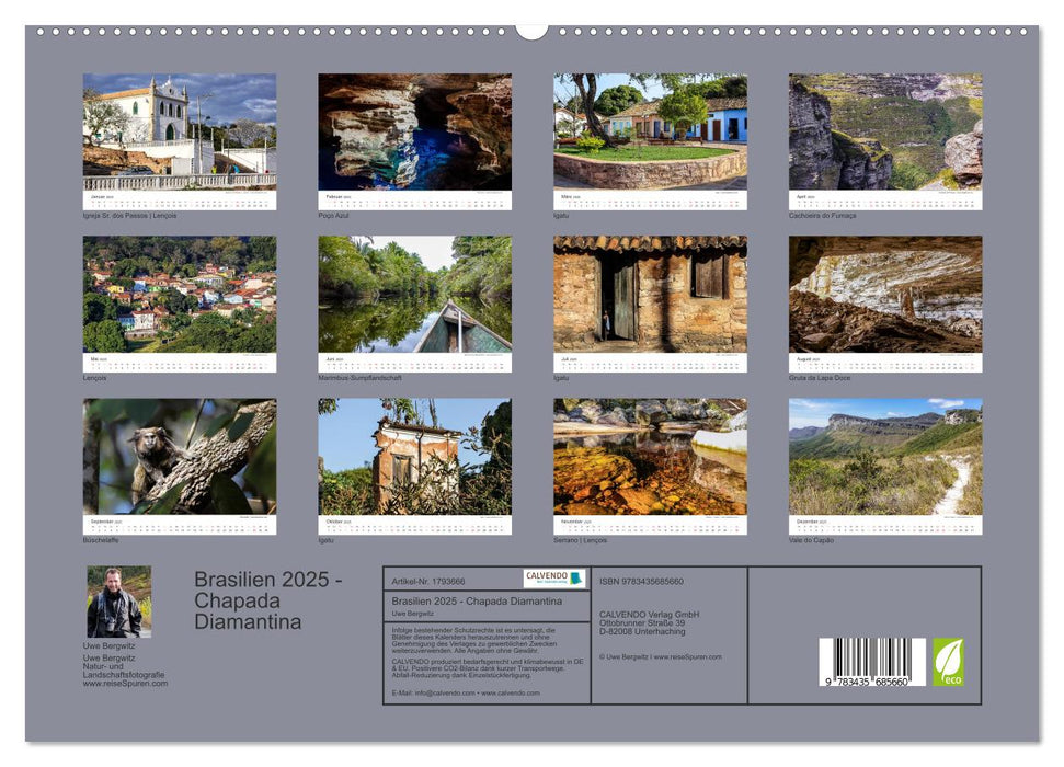 Brasilien 2025 - Chapada Diamantina (CALVENDO Premium Wandkalender 2025)