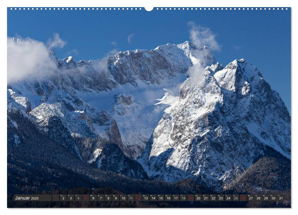 Rund um die Zugspitze (CALVENDO Premium Wandkalender 2025)