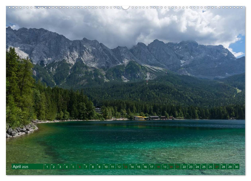 Rund um die Zugspitze (CALVENDO Premium Wandkalender 2025)