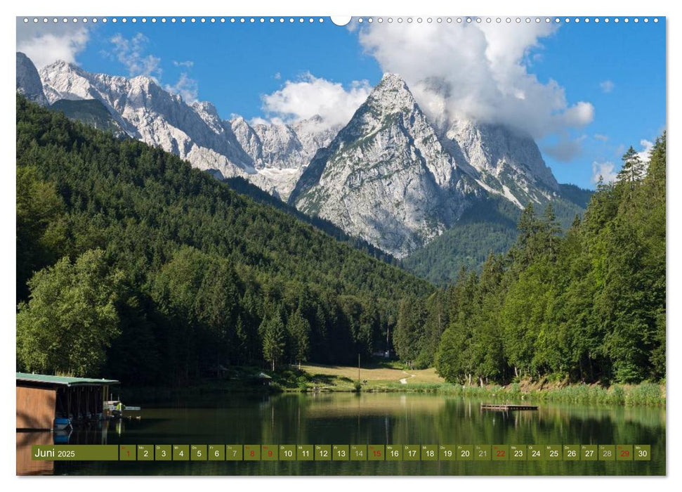 Rund um die Zugspitze (CALVENDO Premium Wandkalender 2025)