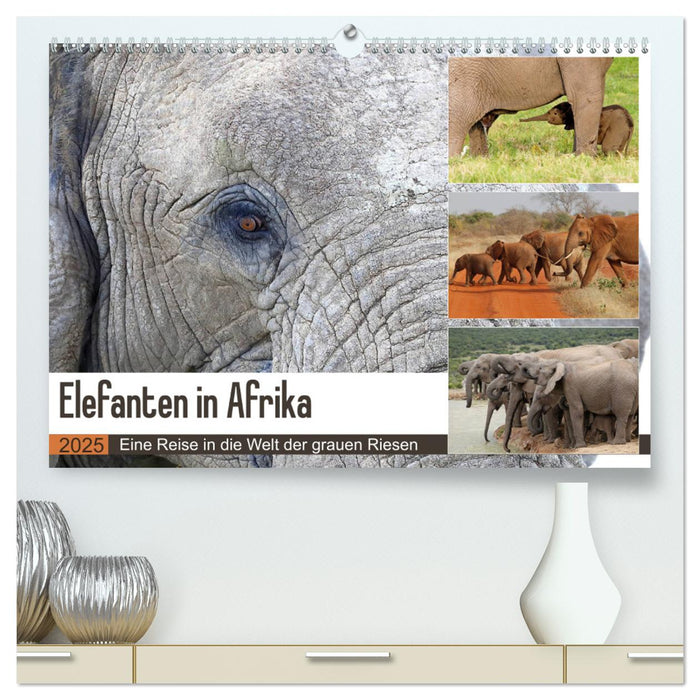 Elefanten in Afrika (CALVENDO Premium Wandkalender 2025)