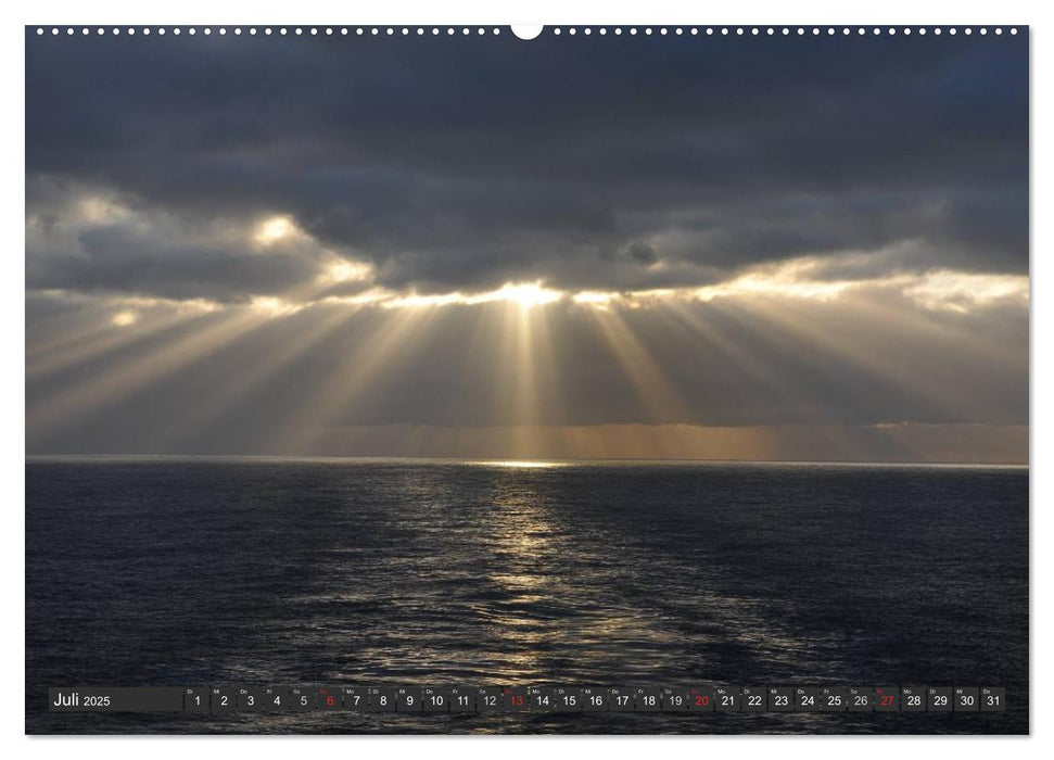 Sonne, Meer und Wolken (CALVENDO Premium Wandkalender 2025)