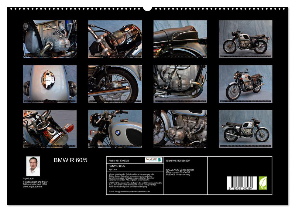 BMW R 60/5 (CALVENDO Premium Wandkalender 2025)