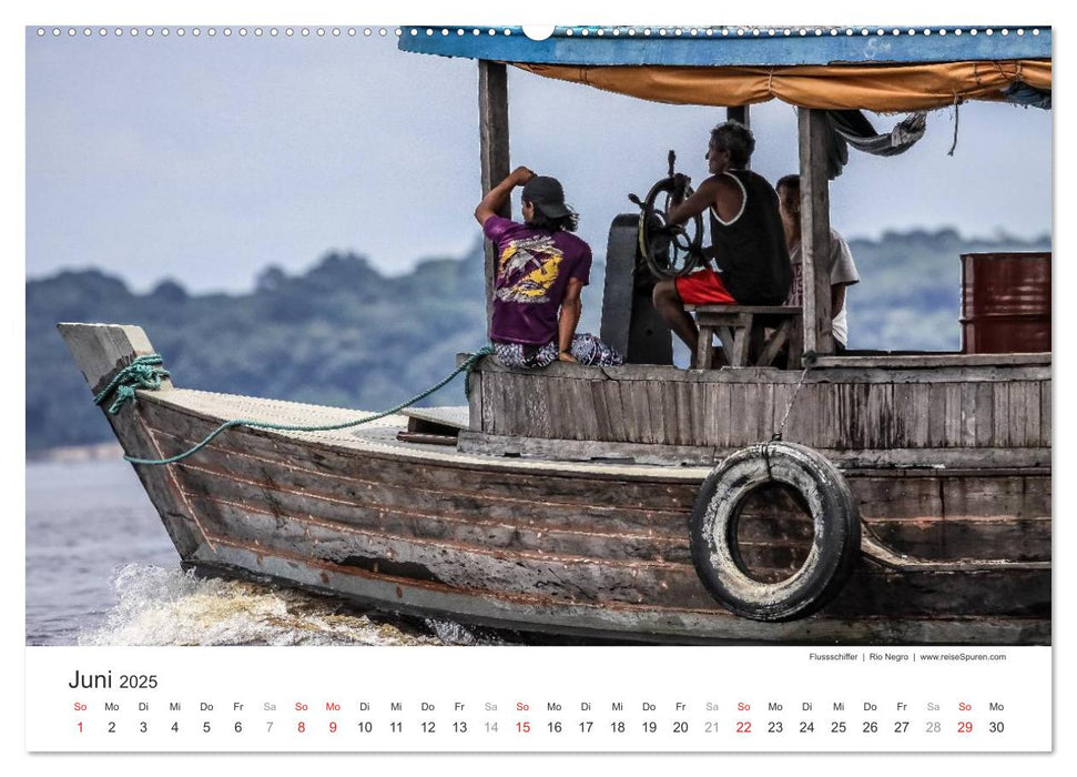 Brasilien 2025 Leben am Amazonas (CALVENDO Premium Wandkalender 2025)