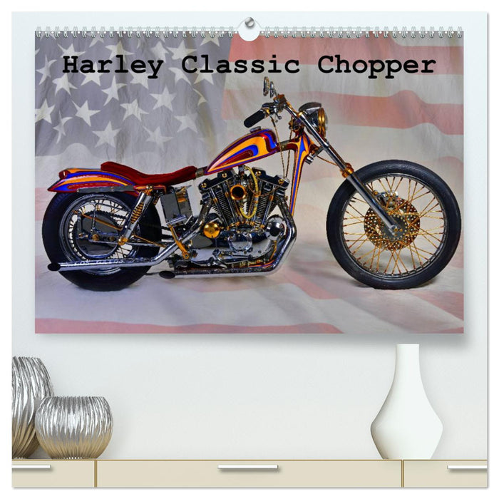 Harley Classic Chopper (CALVENDO Premium Wandkalender 2025)