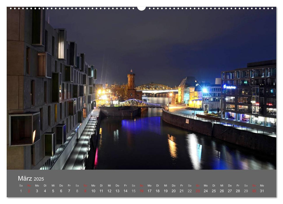 KÖLN BEI NACHT (CALVENDO Premium Wandkalender 2025)