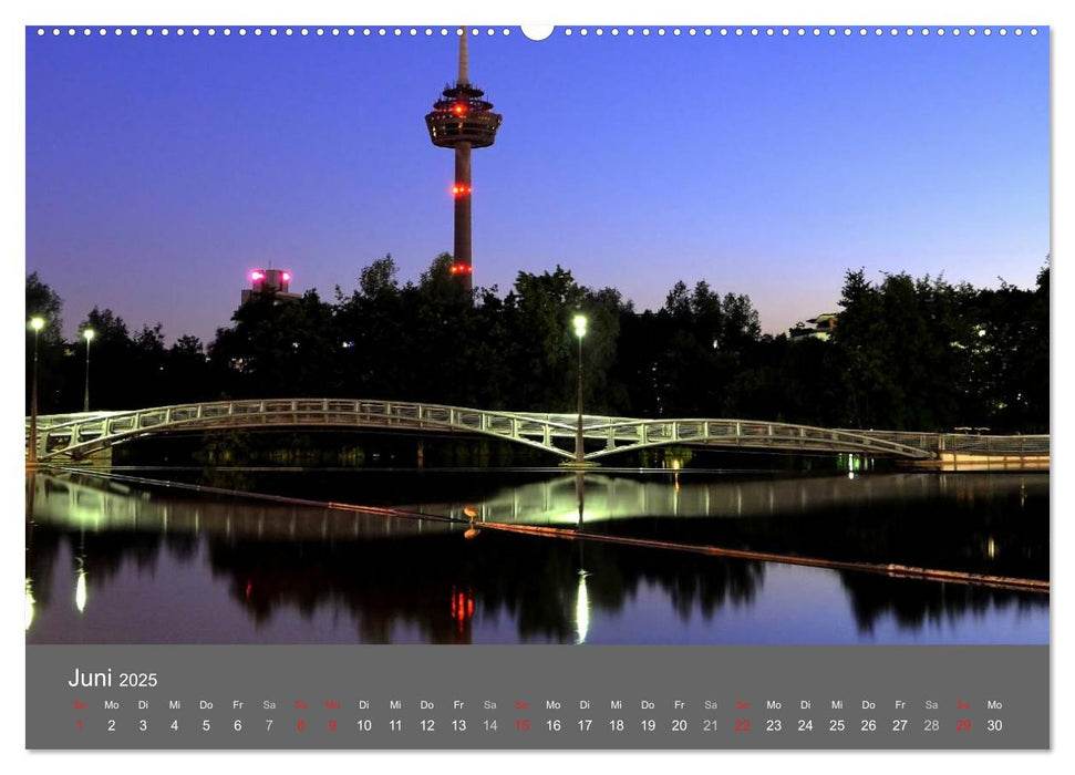 KÖLN BEI NACHT (CALVENDO Premium Wandkalender 2025)