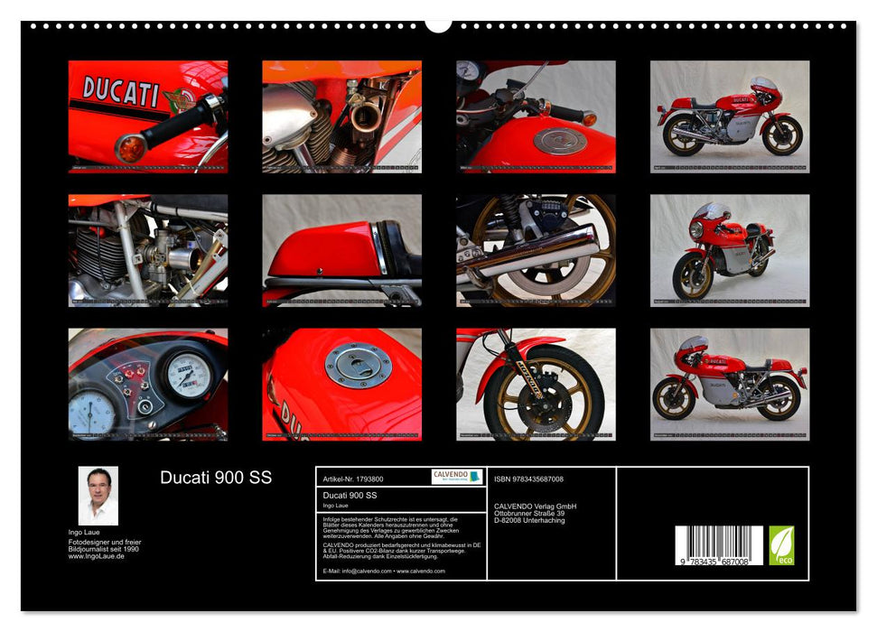 Ducati 900 SS (CALVENDO Premium Wandkalender 2025)