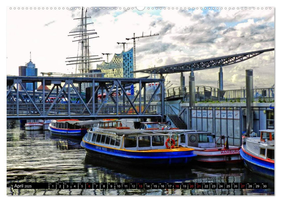 Faszination Hafen - Hamburg (CALVENDO Premium Wandkalender 2025)