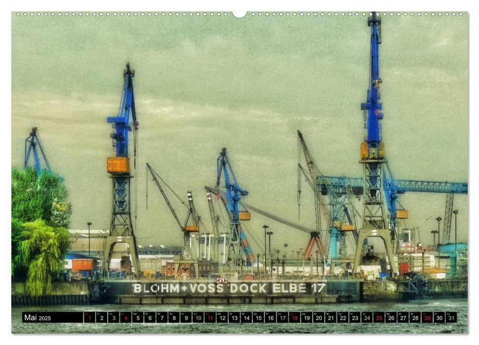 Faszination Hafen - Hamburg (CALVENDO Premium Wandkalender 2025)