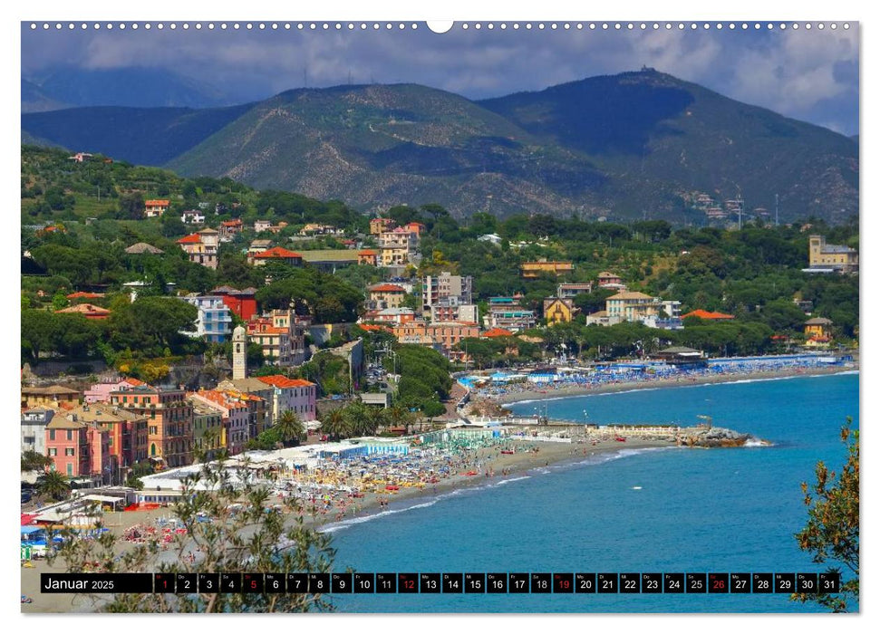 Riviera di Ponente (CALVENDO Premium Wandkalender 2025)