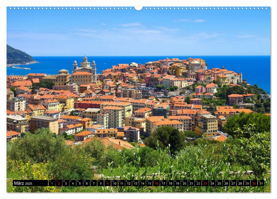 Riviera di Ponente (CALVENDO Premium Wandkalender 2025)