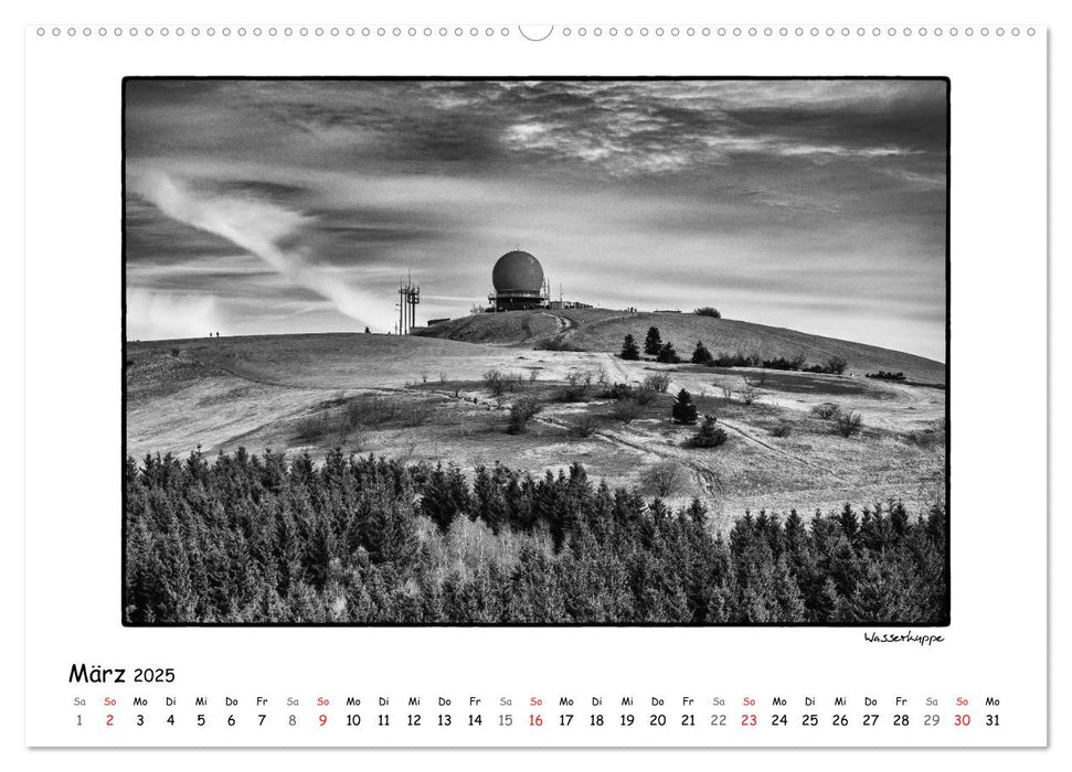 RHÖN SCHWARZ-WEISS (CALVENDO Premium Wandkalender 2025)