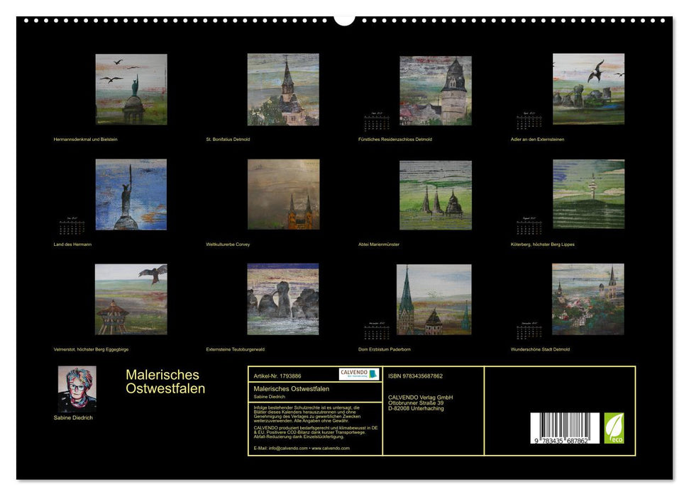 Malerisches Ostwestfalen (CALVENDO Premium Wandkalender 2025)