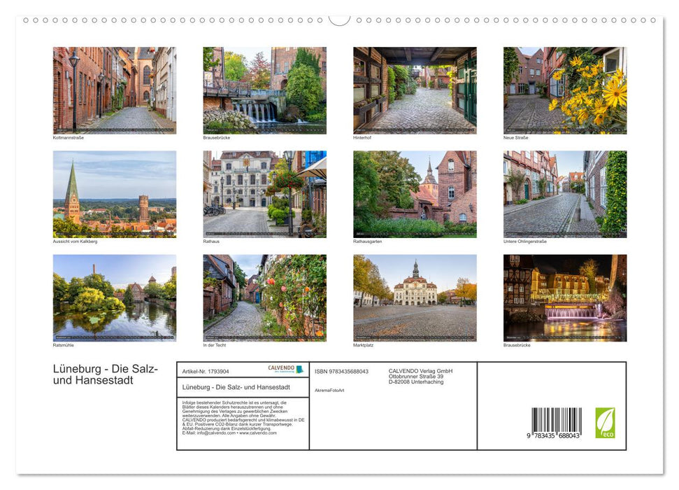 Lüneburg - Die Salz- und Hansestadt (CALVENDO Premium Wandkalender 2025)