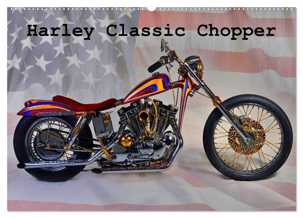 Harley Classic Chopper (CALVENDO Wandkalender 2025)