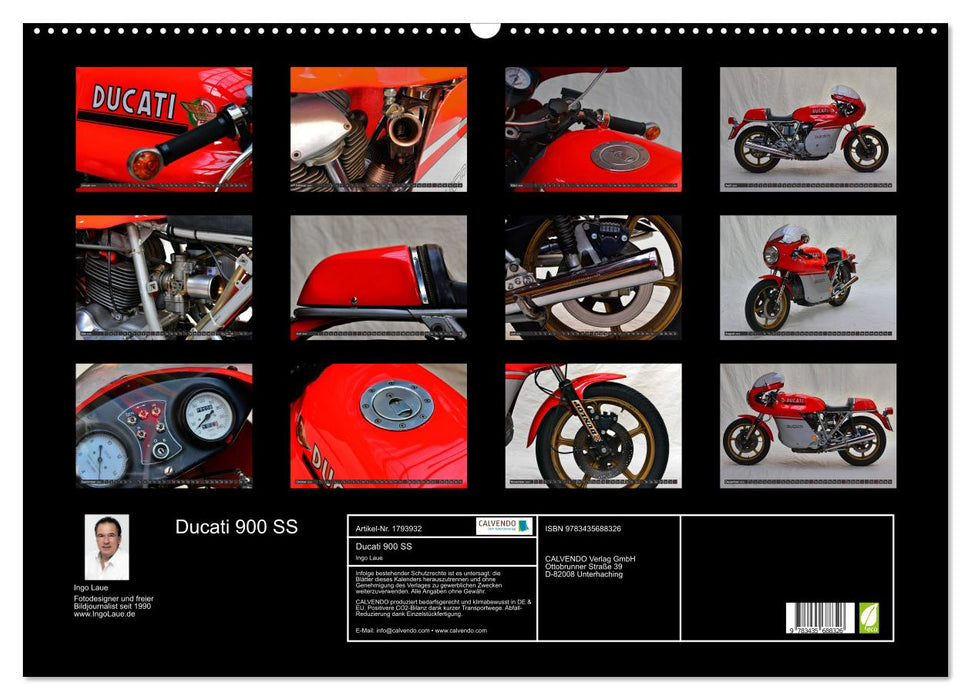 Ducati 900 SS (CALVENDO Wandkalender 2025)