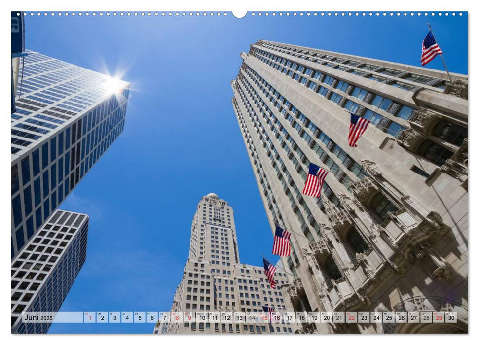 CHICAGO Stadtzentrum (CALVENDO Premium Wandkalender 2025)