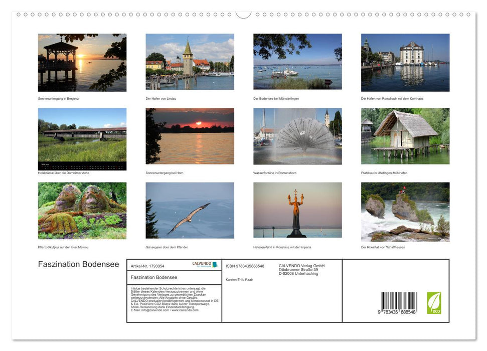 Faszination Bodensee (CALVENDO Premium Wandkalender 2025)