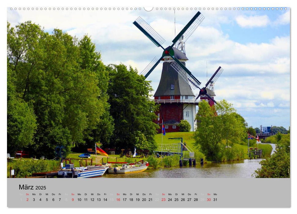 Ostfriesland an der Nordseeküste (CALVENDO Premium Wandkalender 2025)