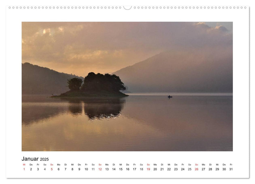 Morgens am Edersee (CALVENDO Premium Wandkalender 2025)