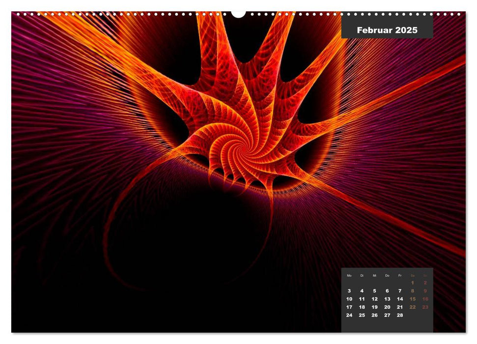 fraktal fatal no. 4 Sternentwist (CALVENDO Premium Wandkalender 2025)