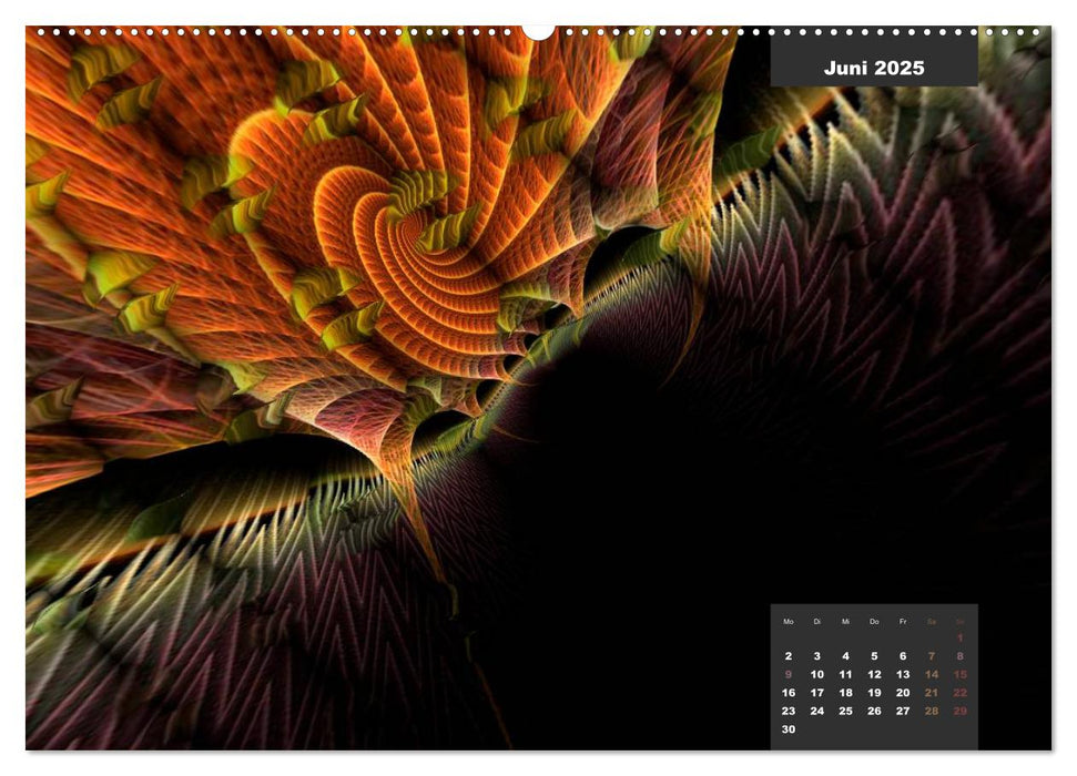 fraktal fatal no. 4 Sternentwist (CALVENDO Premium Wandkalender 2025)