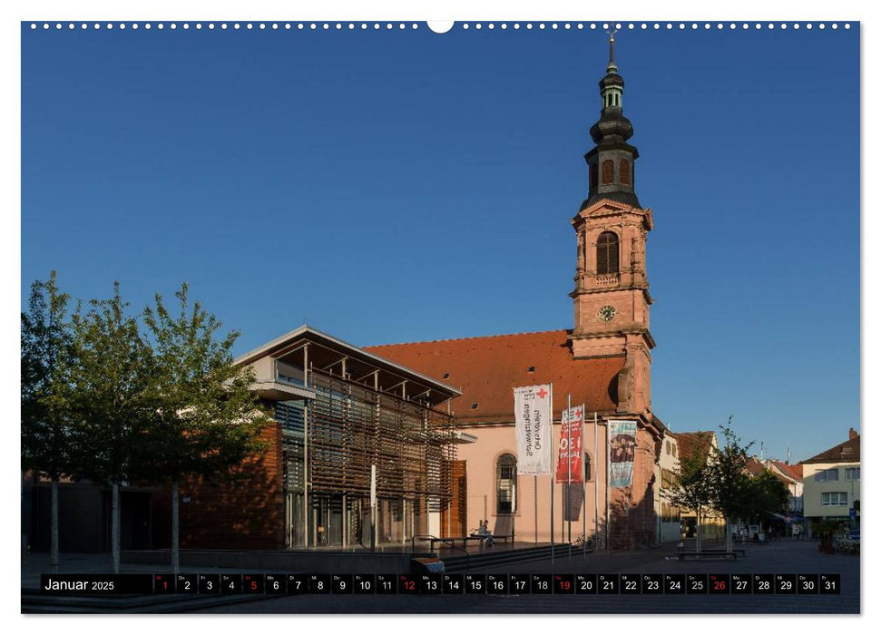 Schwetzinger Stadtansichten (CALVENDO Premium Wandkalender 2025)