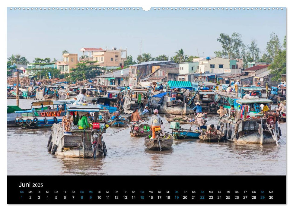 Das Mekong-Delta (CALVENDO Wandkalender 2025)