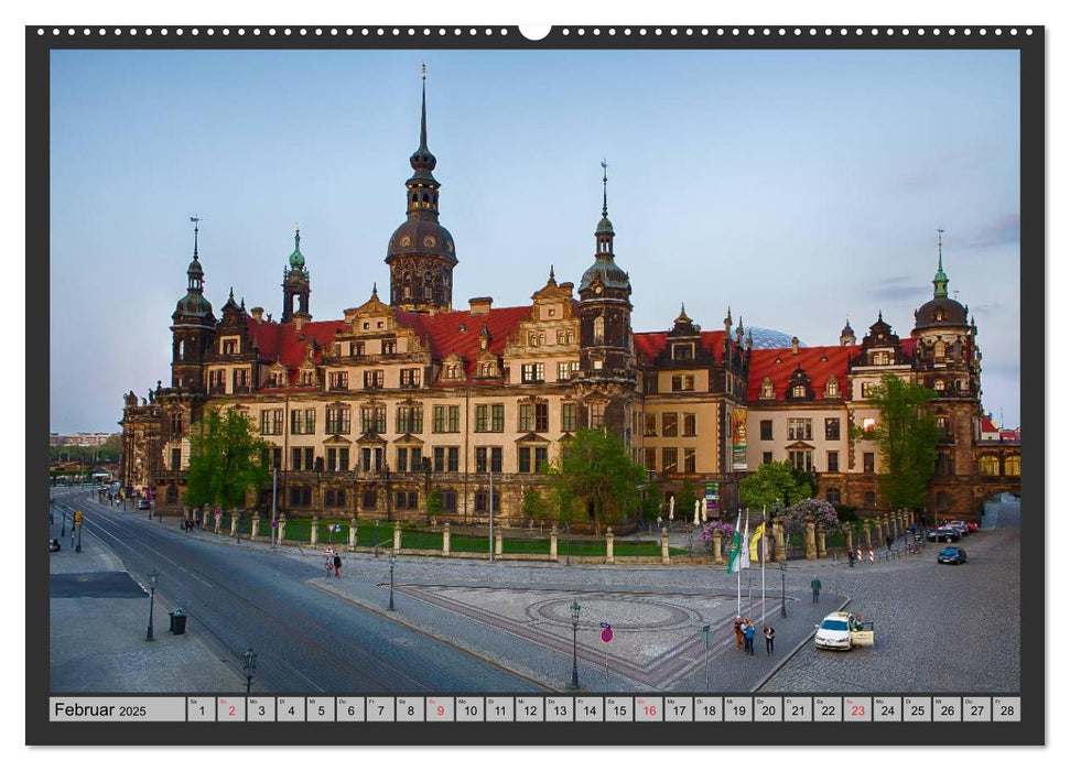 Burgen und Schlösser um Dresden (CALVENDO Premium Wandkalender 2025)