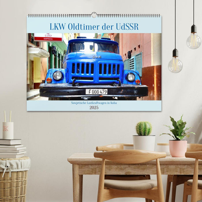 LKW Oldtimer der UdSSR - Sowjetische Lastkraftwagen in Kuba (CALVENDO Wandkalender 2025)