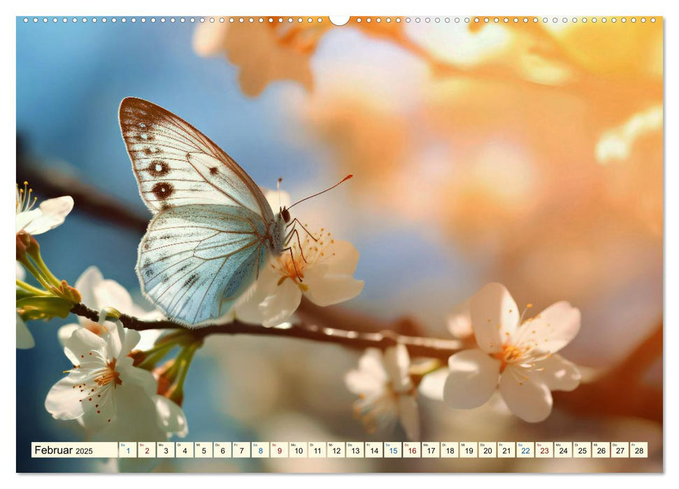 Filigrane Leichtigkeit - Schmetterlinge (CALVENDO Wandkalender 2025)
