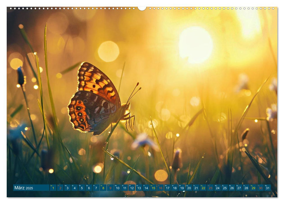 Filigrane Leichtigkeit - Schmetterlinge (CALVENDO Wandkalender 2025)