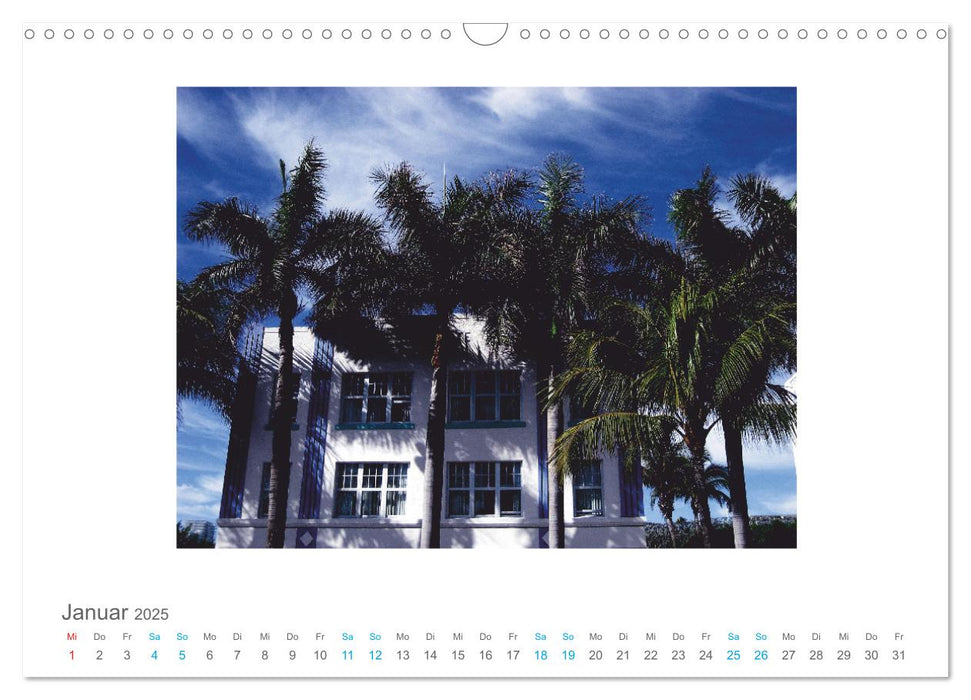 Miami Ocean Drive USA (CALVENDO Wandkalender 2025)