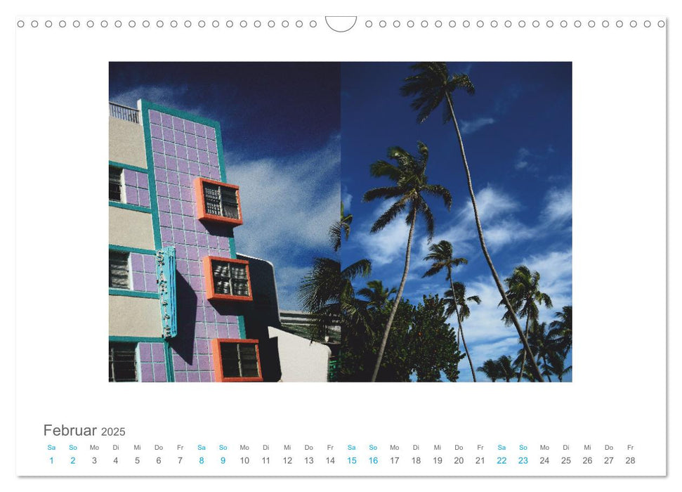 Miami Ocean Drive USA (CALVENDO Wandkalender 2025)