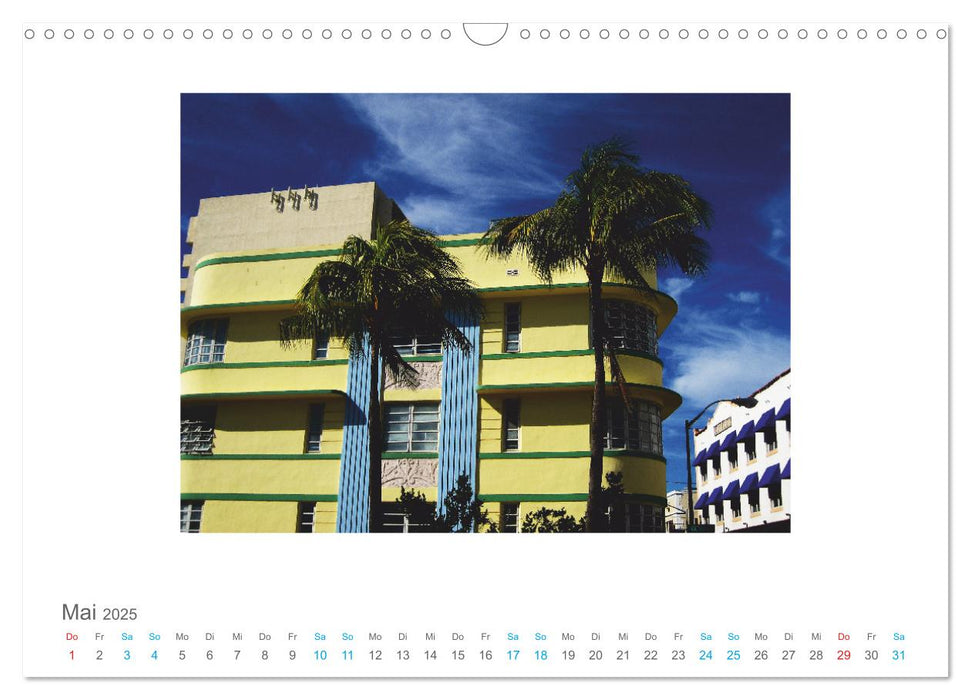 Miami Ocean Drive USA (CALVENDO Wandkalender 2025)