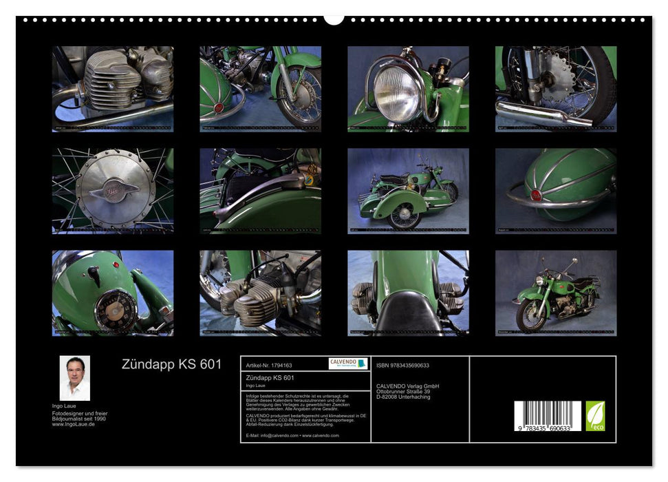 Zündapp KS 601 (CALVENDO Premium Wandkalender 2025)