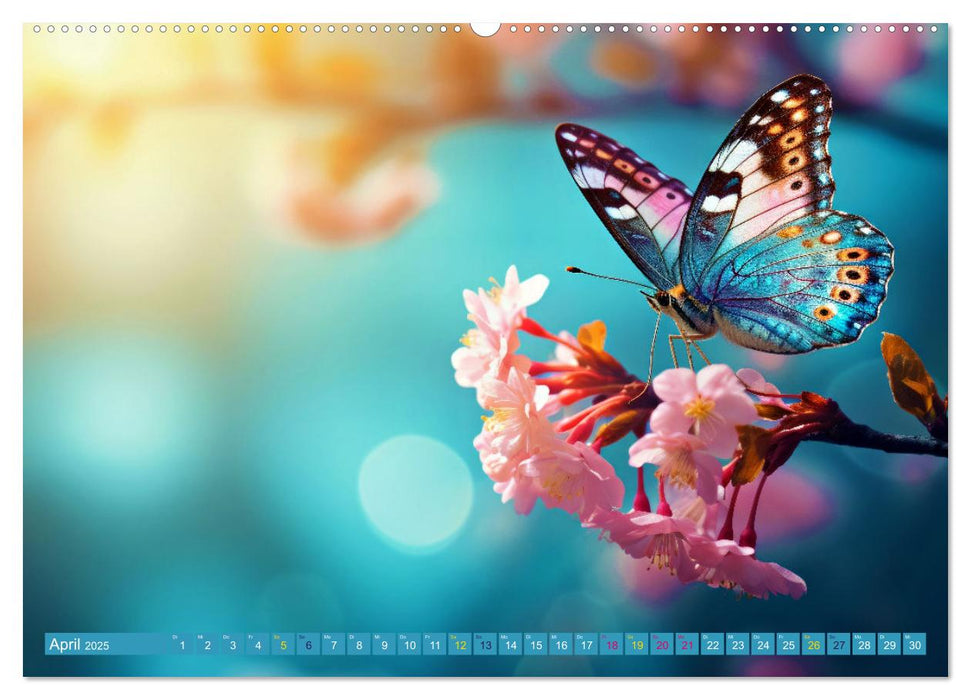 Filigrane Leichtigkeit - Schmetterlinge (CALVENDO Premium Wandkalender 2025)