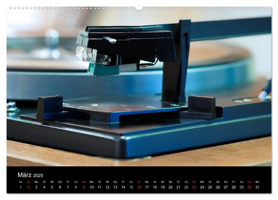 Vintage Turntables Made In Schwarzwald (CALVENDO Premium Wandkalender 2025)