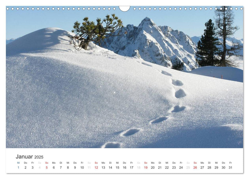 Bergwelten - Vom Voralpenland zu den Zentralalpen (CALVENDO Wandkalender 2025)