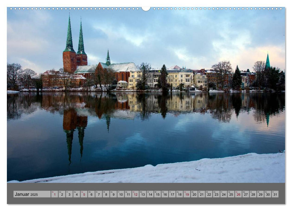 Ansichten der Lübecker Altstadtinsel (CALVENDO Premium Wandkalender 2025)