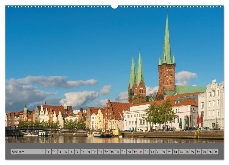 Ansichten der Lübecker Altstadtinsel (CALVENDO Premium Wandkalender 2025)