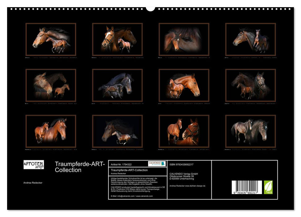 Traumpferde-ART-Collection (CALVENDO Premium Wandkalender 2025)