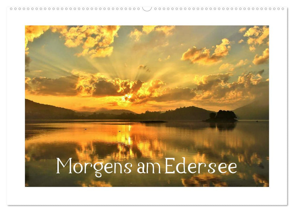 Morgens am Edersee (CALVENDO Wandkalender 2025)